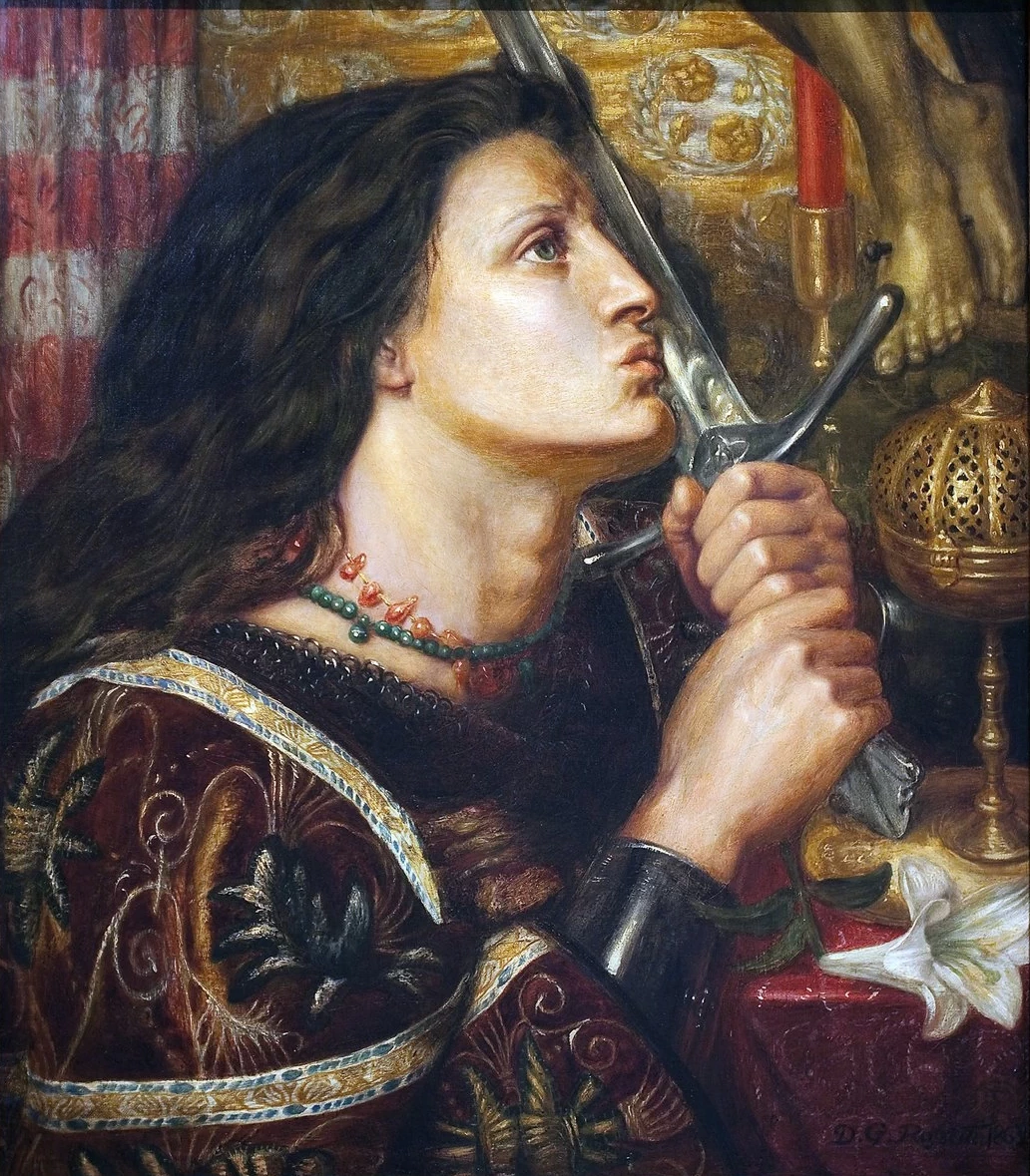 Giovanna d'Arco che bacia la spada della liberazione, 1863
